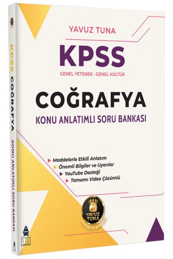 KPSS Coğrafya Konu Anlatımlı Soru Bankası Yavuz Tuna Yayınları ürün görseli 1