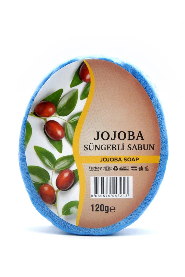 Jojoba Özlü Süngerli Sabun Banyo Duş Sabunu 120 G ürün görseli 1