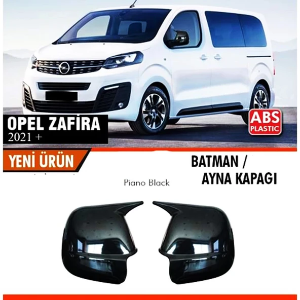 Opel Zafira 2021+ Uyumlu Yarasa Batman Ayna Kapağı Piano Black ürün görseli 1