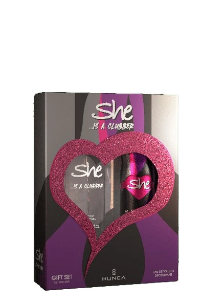 SHE Clubber Kadın Parfüm Seti 50 ml EDT + 150 ml Deodorant ürün görseli 1