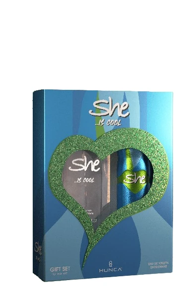 SHE Cool Kadın Parfüm Seti 50 ml EDT + 150 ml Deodorant ürün görseli 1