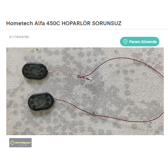 Hometech Alfa 450C HOPARLÖR SORUNSUZ ürün görseli 1