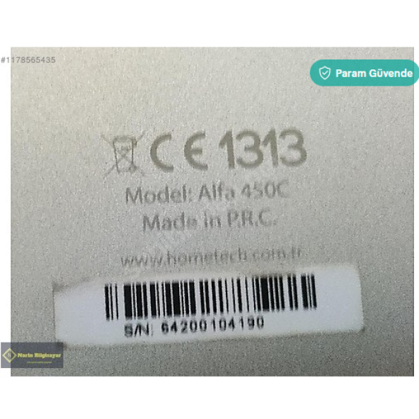 Hometech Alfa 450C ALT KASA SORUNSUZ - Resim 2