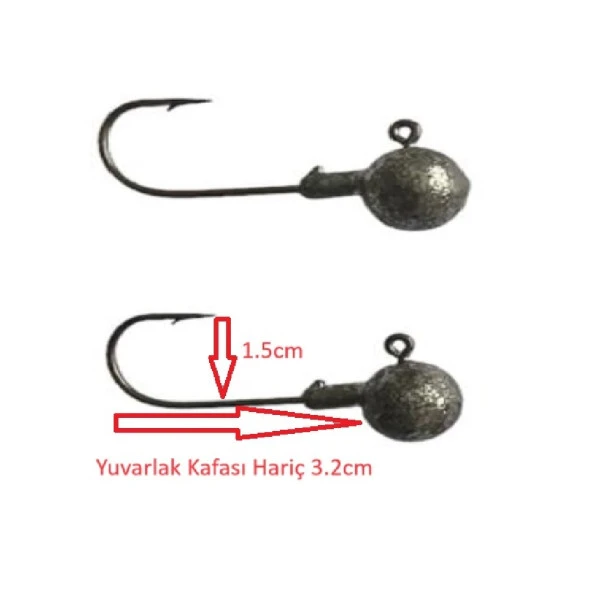 Captain Jig Head  No:3/0 İğne 18gr Zoka (2 Adet) ürün görseli 1