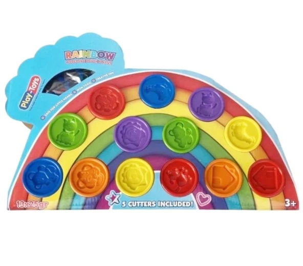 Playtoys Rainbow Set 13x25gr +5 Molds ürün görseli 1