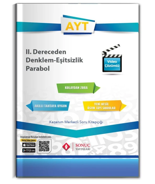 AYT 2. Dereceden Denklemler Eşitsizlik Parabol Sonuç Yayınları ürün görseli 1