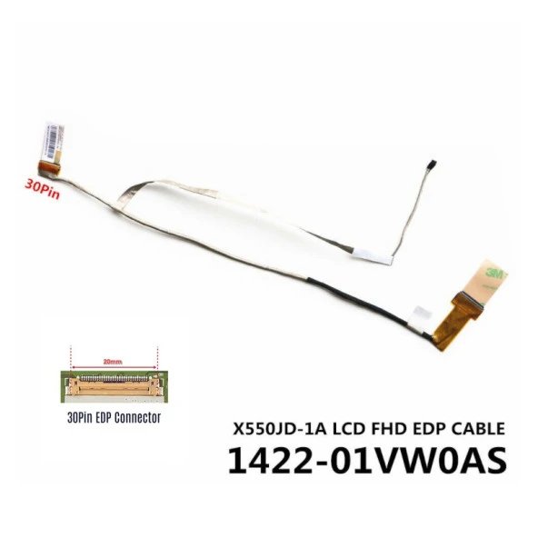 Asus X550JD Lcd Data Kablosu Ver.3 (1422-01VW0AS) ürün görseli 1