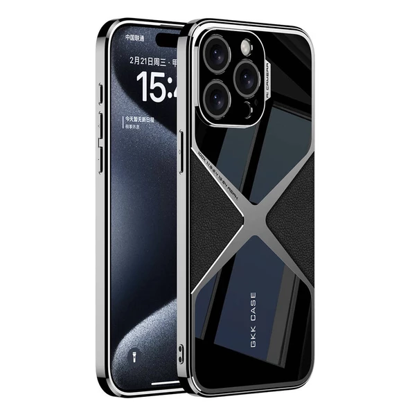 Gpack Apple iPhone 15 Pro Max Kılıf X-Pro Ultra İnce Kamera Korumalı Deri Detaylı ürün görseli 1