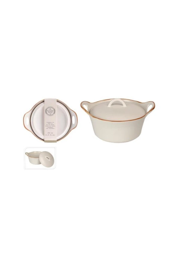 TANTİTONİ STONWARE TENCERE 350 ML 17X14X7 CM ürün görseli 1
