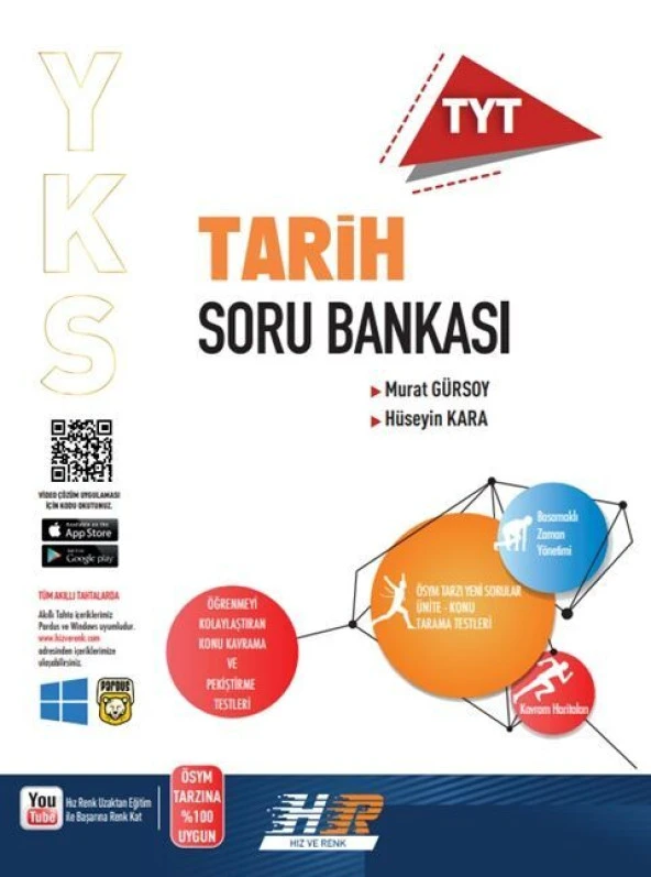 Hız ve Renk TYT Tarih Soru Bankası Hız ve Renk Yayınları ürün görseli 1