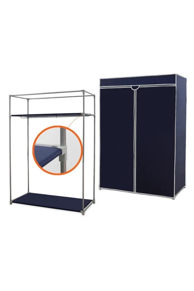 Prado Basic  Çelik Profilli Portatif Bez Dolap GRİ - Resim 4
