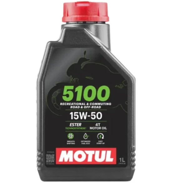 Motul 5100 15W-50 1L Motor Yağı ürün görseli 1