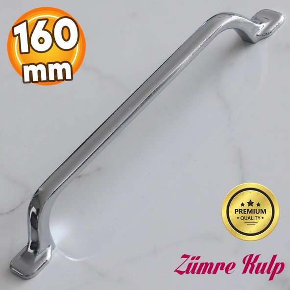 Zümre Krom Metal Kulp 160 mm-16 cm Mobilya Çekmece Mutfak Dolabı Dolap Kapak Kulpları Kulbu Kulpu ürün görseli 1