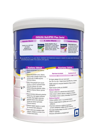 Evolvia PLUS  3 Bebek Maması 800 gr - Resim 6