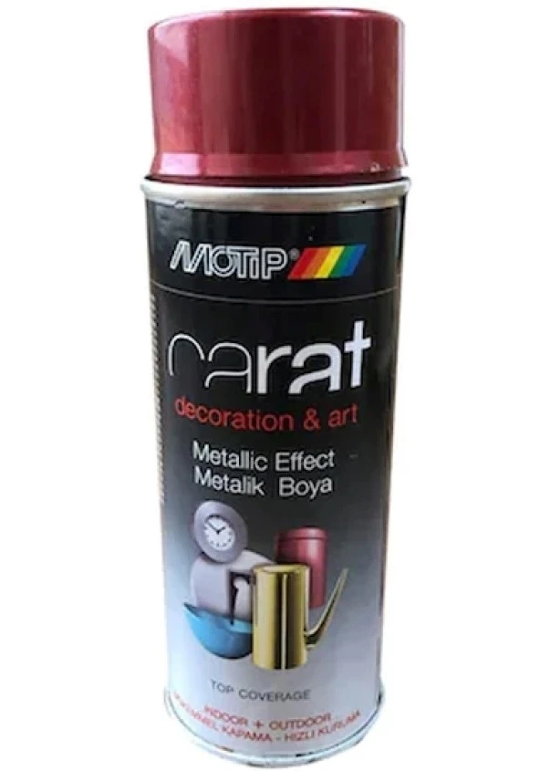 MOTİP METALİK KIRMIZI SPREY BOYA 400ML ürün görseli 1