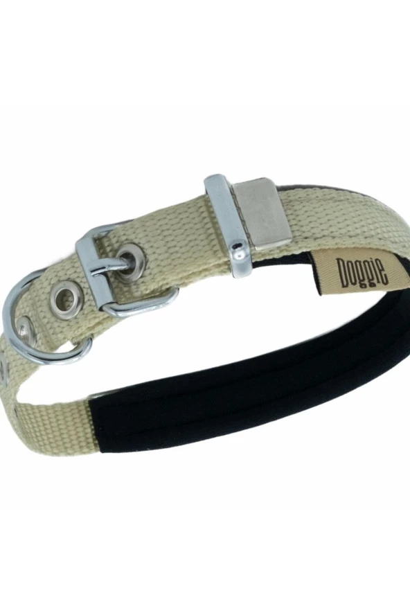 DOGGİE KONFOR DOKUMA BOYUN TASMASI HAKİ 1.5X25X30 CM ürün görseli 1