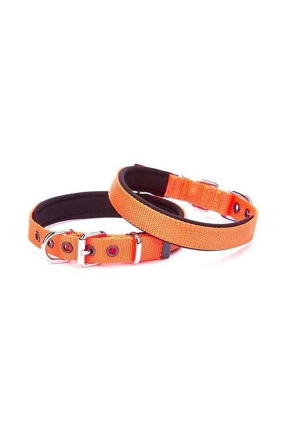 Doggie Turuncu Softlu Köpek Boyun Tasması 2 cm X 40 cm ürün görseli 1