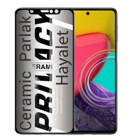 Samsung M53 Hayalet Ekran Koruyucu Parlak Seramik ürün görseli 1