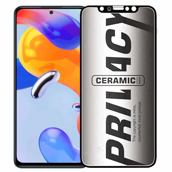 Xiaomi Redmi Note 11 Pro İle Uyumlu Hayalet Ekran Koruyucu Mat Seramik Gizli Privacy ürün görseli 1