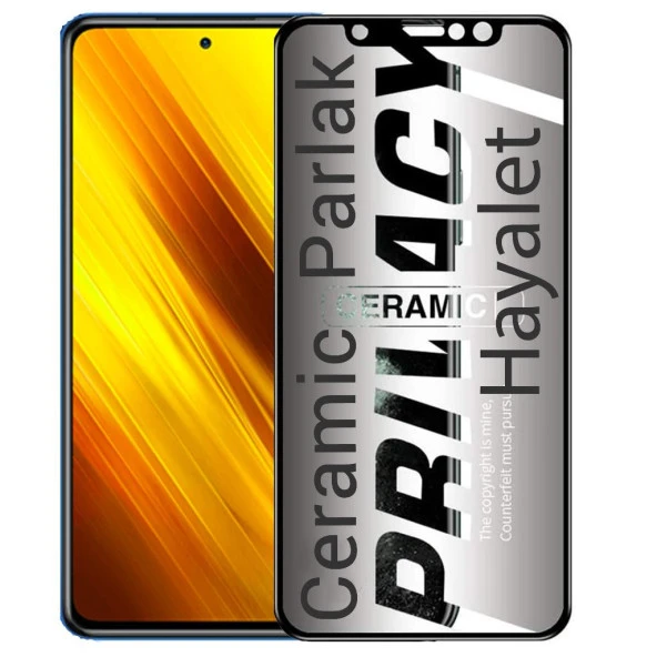 Xiaomi Poco X3 NFC İle Uyumlu Hayalet Ekran Koruyucu Parlak Seramik ürün görseli 1