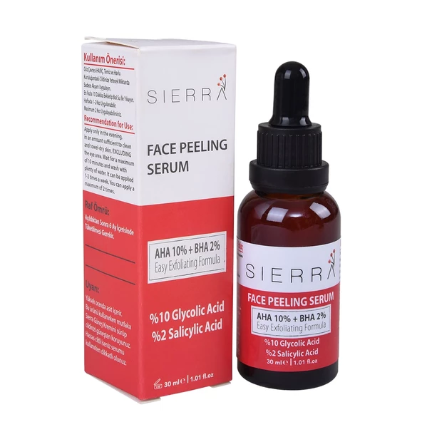 Sierra Cilt Yenileyici AHA-BHA Peeling Serum 30 ml (Akne ve Siyah Noktalar İçin) ürün görseli 1