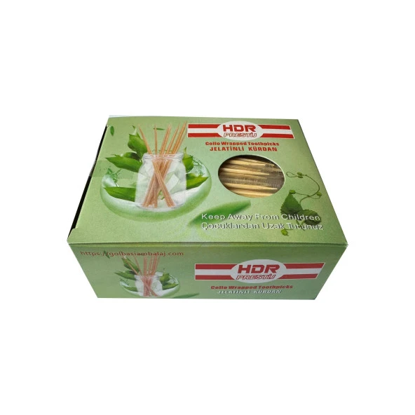 Hdr Jelatinli / Poşetli Ahşap Kürdan - 400 Adetlik Paket ürün görseli 1
