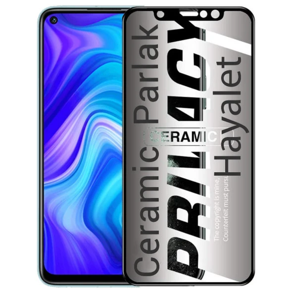 Xiaomi Redmi Note 9 İle Uyumlu Hayalet Ekran Koruyucu Parlak Seramik ürün görseli 1