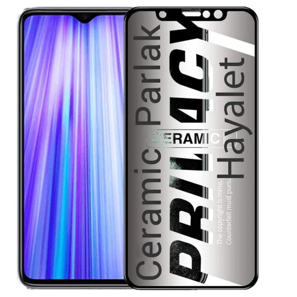 Xiaomi Redmi Note 8 Pro İle Uyumlu Hayalet Ekran Koruyucu Parlak Seramik ürün görseli 1