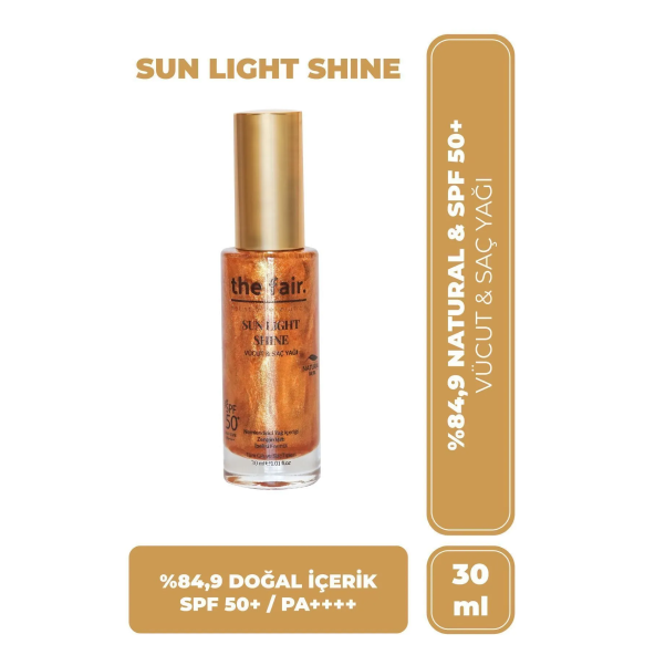 the fair. Sun Light Shine SPF 50+/PA++++ Vücut ve Saç Yağı 30 ml ürün görseli 1