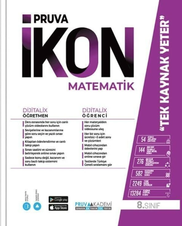 Pruva Akademi 8. Sınıf Matematik İkon Konu Anlatımlı ürün görseli 1