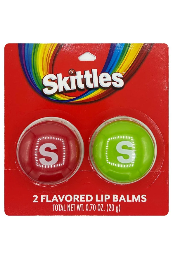 Taste Beauty Skittles Lip Balm Dudak Balsamı Çeşit Paketi 2 Adet ürün görseli 1