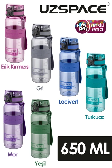 Uzspace Tritan Su Matarası 650 Ml Yenilenen Renkler ürün görseli 1