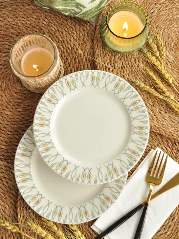 Sipahi Fish Porselen 2 li Pasta Tabağı 19 Cm ürün görseli 1