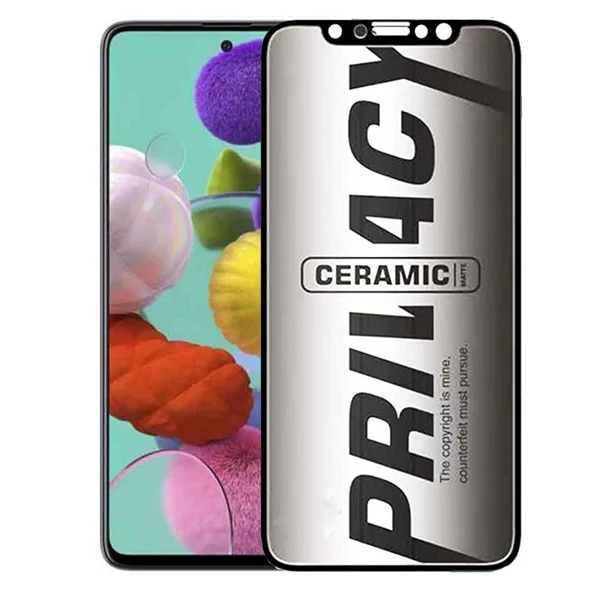 Samsung Galaxy A51 İle Uyumlu Hayalet Ekran Koruyucu Mat Seramik Hayalet Gizli 9018000000157 ürün görseli 1
