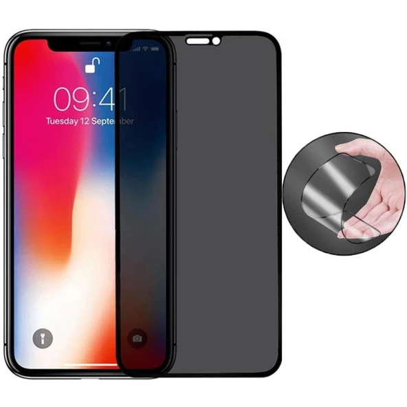 Apple İphone X Hayalet Seramik Ekran Koruyucu Tam Kaplayan Gizli ürün görseli 1
