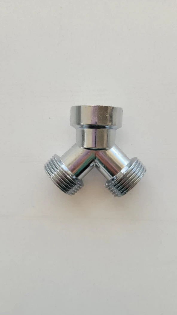 ÇAMAŞIR MAKİNESİ MUSLUK ÇATALI KROM 3/4 ÖLÇÜ STANDART ürün görseli 1