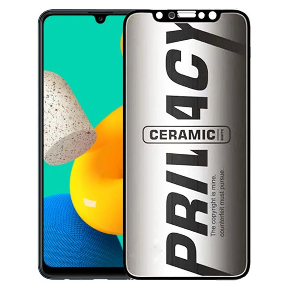 Samsung Galaxy M32 İle Uyumlu Hayalet Ekran Koruyucu Mat Seramik Hayalet Gizli ürün görseli 1