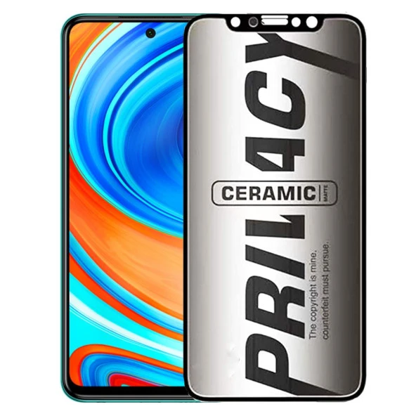 Xiaomi Redmi Note 9 Pro İle Uyumlu Hayalet Ekran Koruyucu Mat Seramik ürün görseli 1