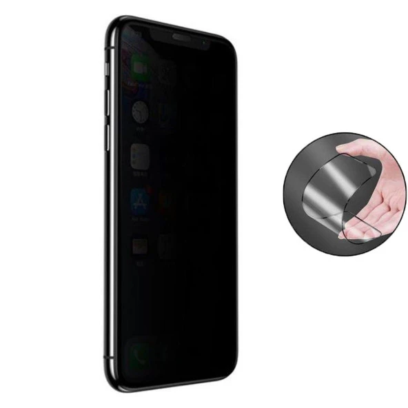 iPhone 11 Hayalet Ekran Koruyucu Seramik Tam Kaplayan Gizli