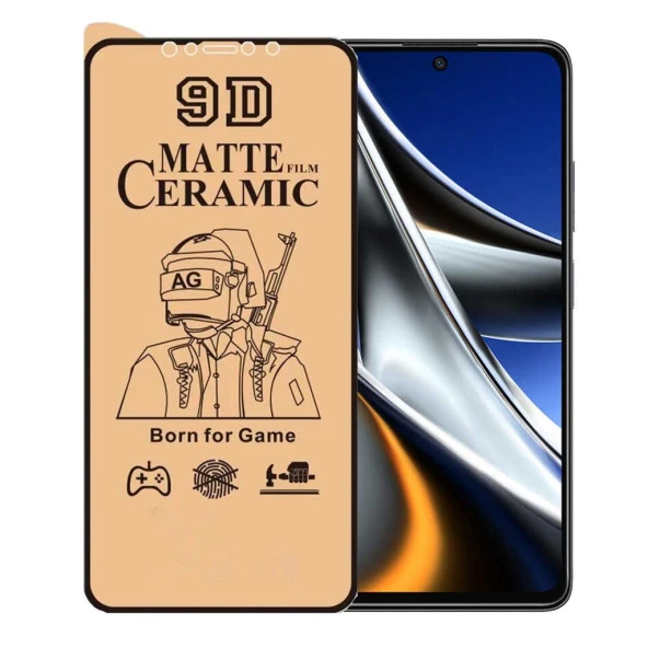 Xiaomi Poco X4 Pro ile Uyumlu Ekran Koruyucu 9D Mat Seramik Nano ürün görseli 1
