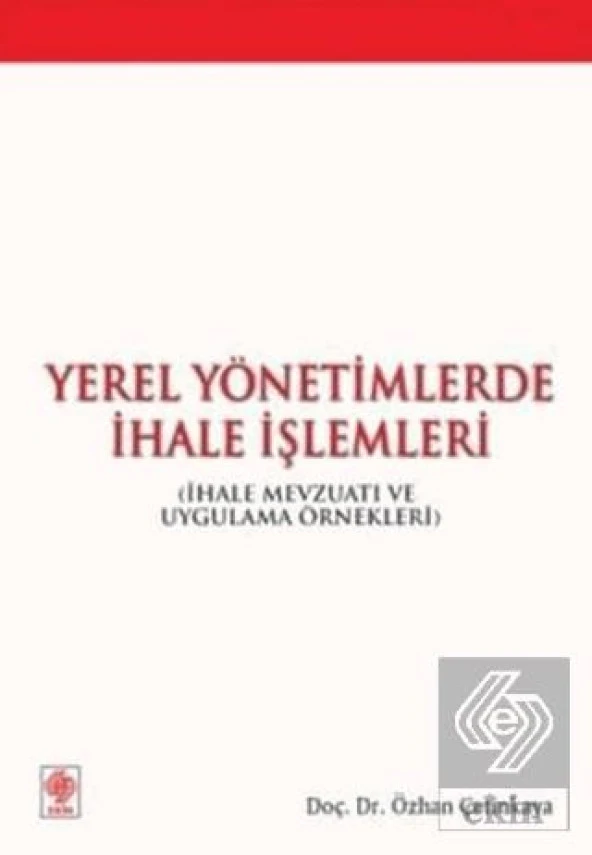 Yerel Yönetimlerde İhale İşlemleri Özhan Çetinkaya ürün görseli 1
