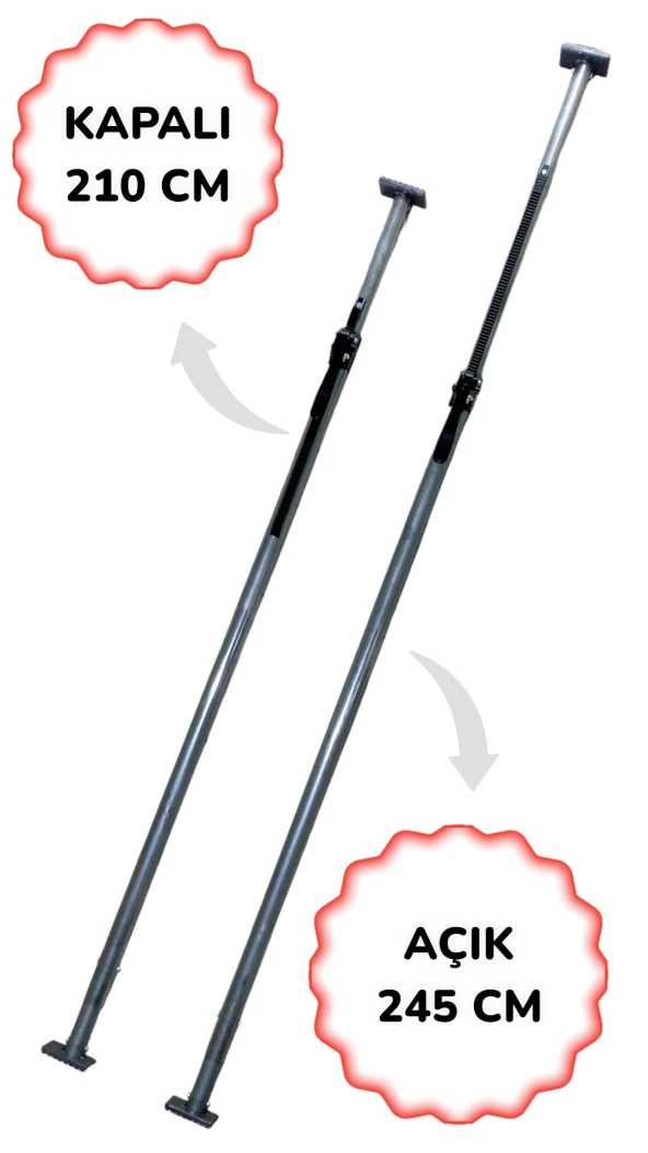 YÜK TUTUCU ŞTANGA (ALÜMİNYUM) 210 - 245 CM ürün görseli 1