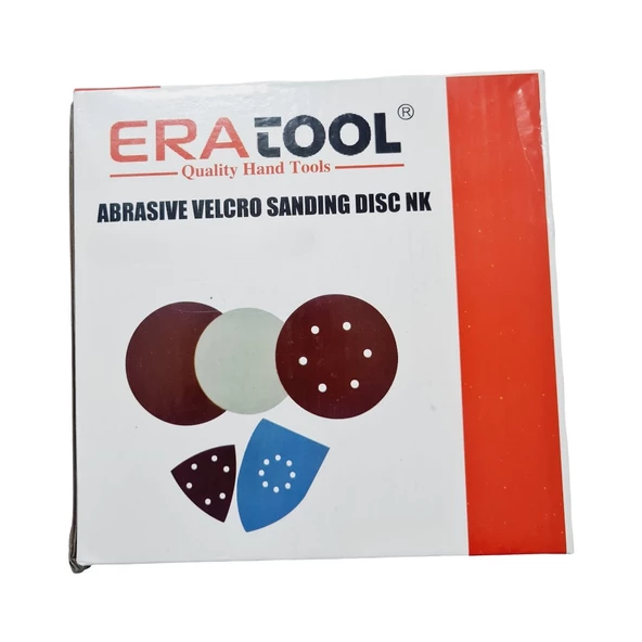 Eratool Cırtlı Delikli Disk Zımpara V125 120 Kum | Kusursuz Pürüzsüzlük | 50 ADET ürün görseli 1