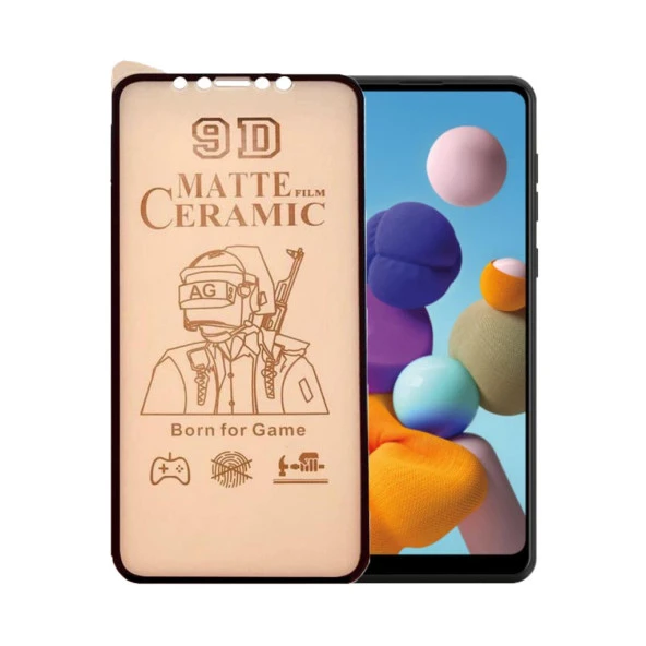 Samsung A21 Ekran Koruyucu 9D Mat Seramik Nano Tam Kaplayan ürün görseli 1
