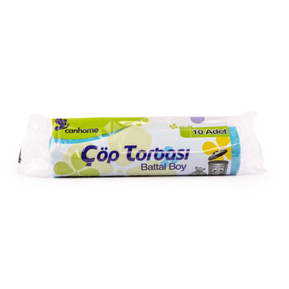 Çöp Torbası Battal Boy 75x90 Cm 10'lu x 1 Rulo Mavi Çöp Poşeti ürün görseli 1