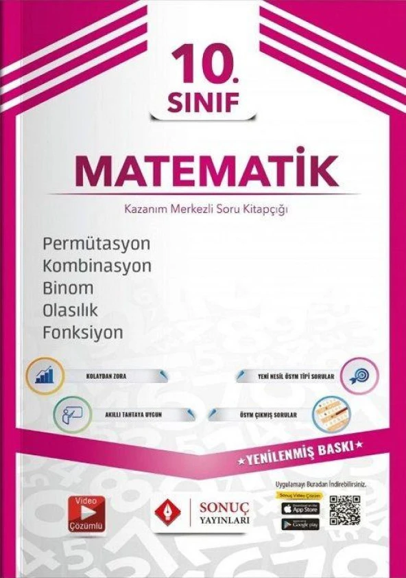 10. Sınıf Permütasyon Kombinasyon Binom Olasılık Sonuç Yayınları ürün görseli 1