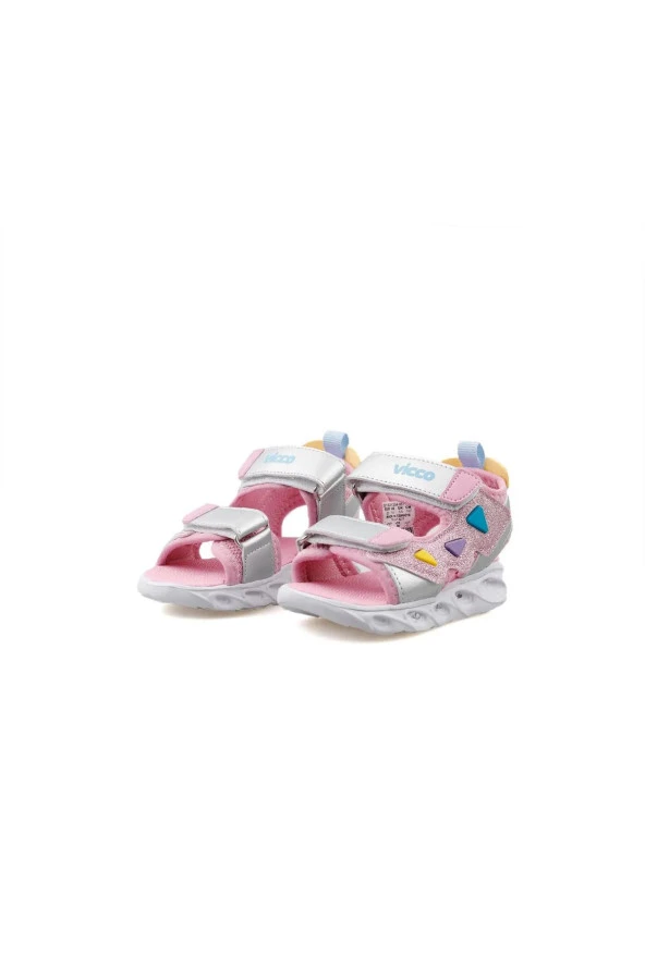 Vicco 321.B24Y.204 Hilda Pembe Phylon Işıklı Çocuk Sandalet ürün görseli 1