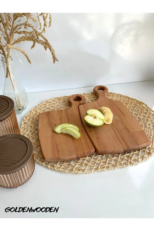 Doğal Ahşap Sunum Tabağı Geçme Ahşap Sunumluk(KAYIN/GÜRGEN)(BOY:34cm EN:17,5cm)(BOY:29cm EN:14cm) ürün görseli 1