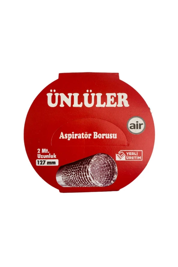 127mm Aspiratör Borusu Alüminyum Telli(Çap:127mm)(2 Metre) ürün görseli 1