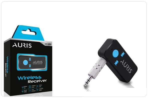 Auris Wr06 Hafıza Kartı Destekli Aux Bluetooth Aux Araç Kiti Telefon ile Konuşabilme 5.0 Bluetooth Versiyon Micro Sd Destekli ürün görseli 1